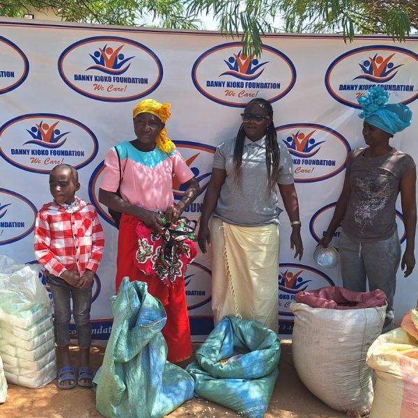 Food donation to the needy children; Kitui County, Kenya.